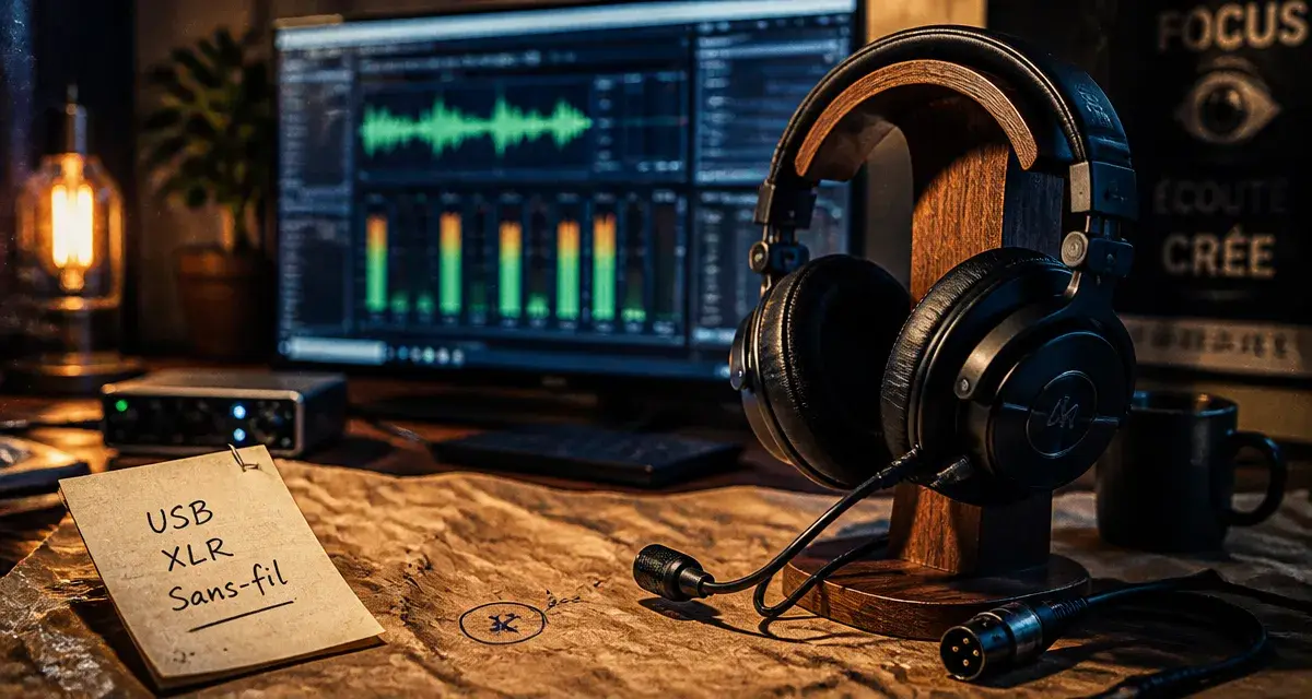 Casque micro des streamers pour qualité studio et confort