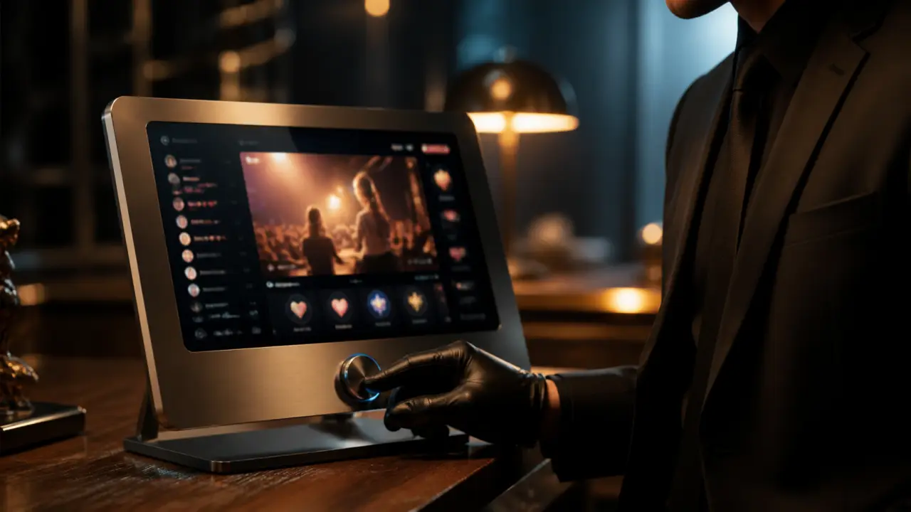 CEO Twitch Dan Clancy en live, interface IA, scène tech