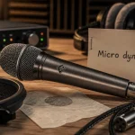 Microphone dynamique pour la voix en studio