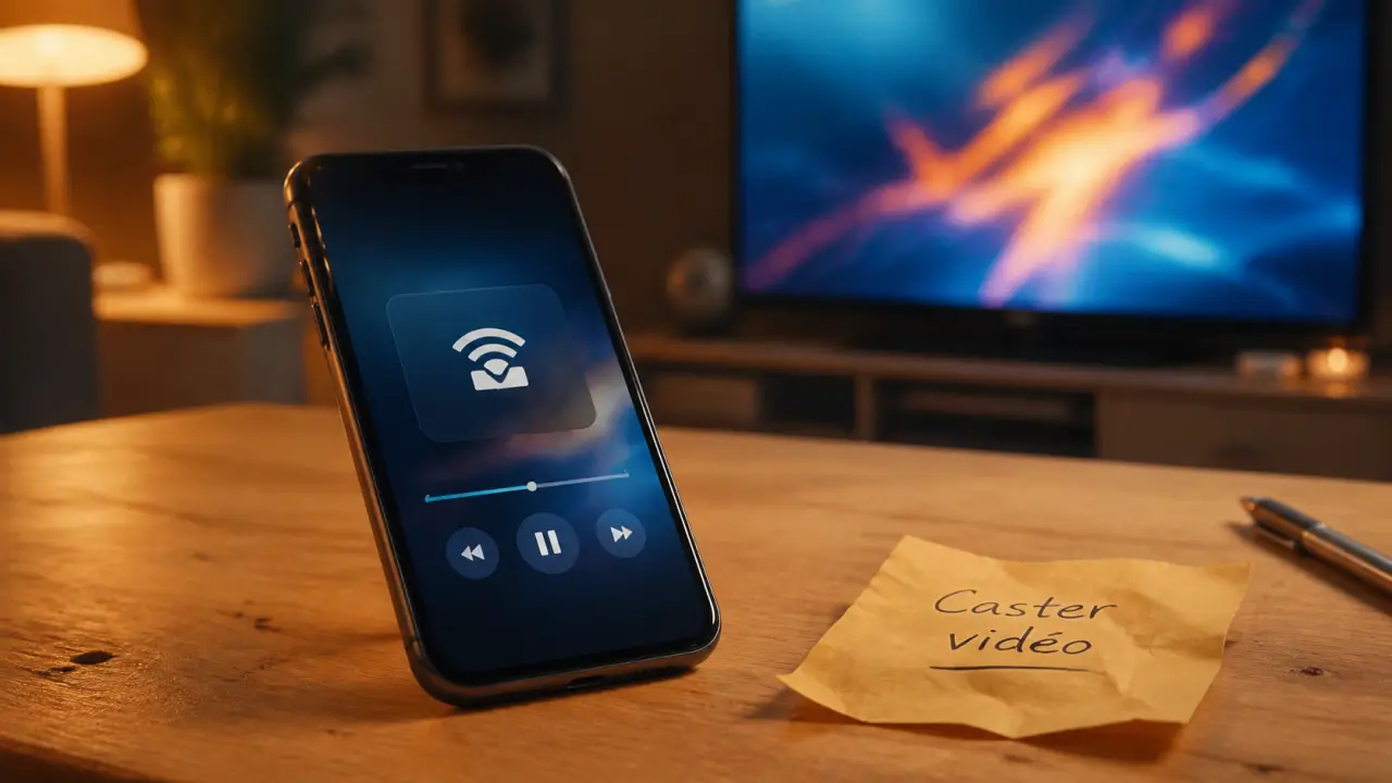 Que veut dire caster ? Photo de diffusion Wi‑Fi vers TV
