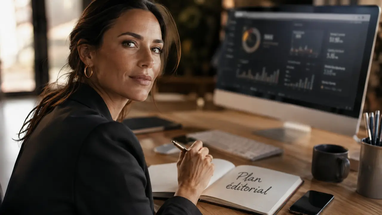 Creatrice de contenue : plan éditorial, KPI, monétisation