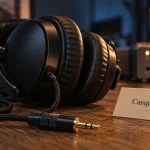 Meilleure casque filaire 2026 : casque filaire noir avec jack 3,5 mm