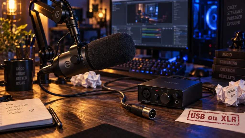 Microphone gamer : USB ou XLR, simplicité immédiate ou configuration évolutive ?