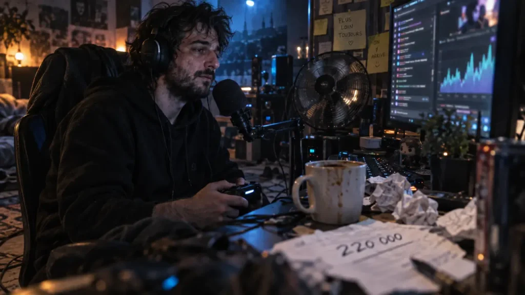 Nasdas sur Twitch : 220 000 viewers, mais une ascension sous tension