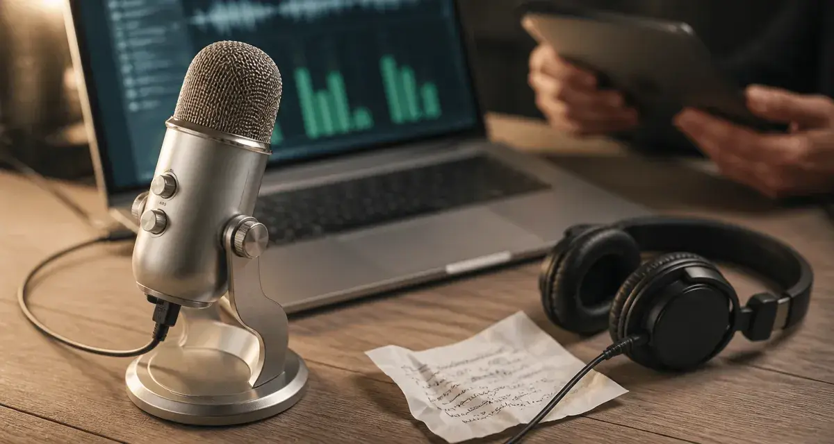 nt usb microphone RØDE USB sur bureau, prêt pour enregistrement