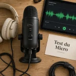 Tester microphone : signal actif sans voix claire