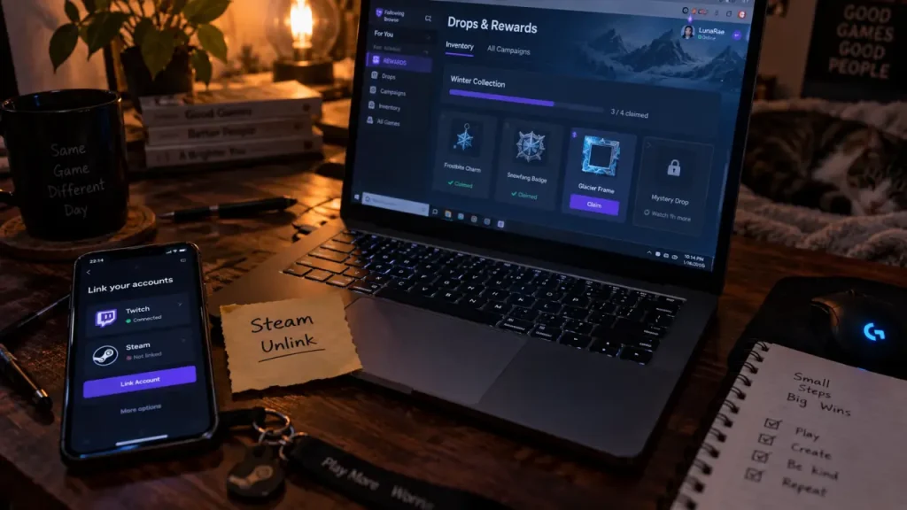 Twitch Drops Rust : liez vos comptes et réclamez chaque skin à temps
