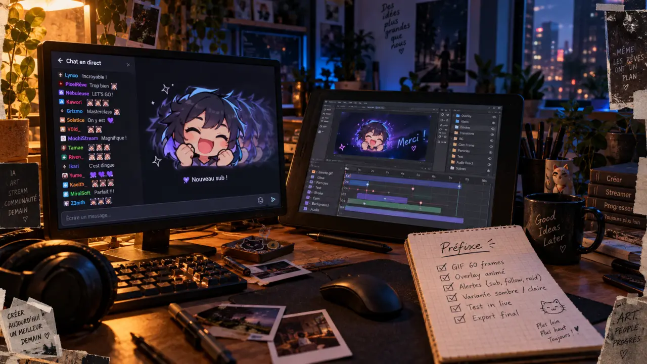 Animated Twitch : emotes et overlays Twitch cohérents