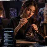 LadySundae Twitch, sundae twitch : broderie cosplay en live